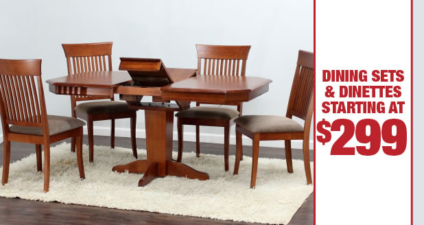 Metro Dining Set with Self Storing Butterfly Leaf