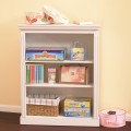 Fluted Style Bookcase w/ 2 Adjustable Shelves