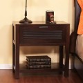 Louver Drawers Nightstand