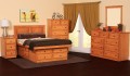 Pine Platform Storage Bedroom Set, Full