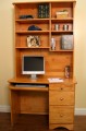 Solid Pine Computer Desk & Hutch