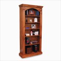 Neoclassical Bookcase, 5 Adjustable Shelves