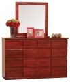 Rounded Edges 13 Drawer Dresser