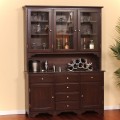 Triple China Hutch and Server, Pine