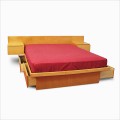 Platform Bed, 4 Drawers (no glides) &  Floating Nightstands, Queen