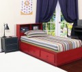 Inlay Shaker Captains 3 Piece Bedroom Set, Twin