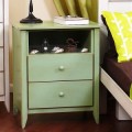 Shaker Nightstand w/ 2 Drawers & 1 Shelf, Pine