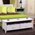 TV Stand w/  2 Drawers on tracks, Birch