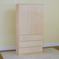 Armoire, Flat Shaker w/ 2 Doors & 3 Drawers