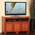 Pine TV Stand, 3 Panel Doors