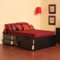Storage Bed, 8 Drawers on glides & 4 Doors, King