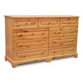 Raised Panel Dresser w/ 9 Drawers