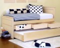 Birch Trundle Bed w/ 3 Drawers, Twin