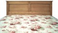 Oak Headboard w/ Columns & Rosettes, King