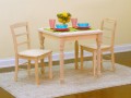 Farm Style Legs Table Set w/ 2 chairs