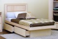 Platform Bed w/ 2 drawers on metal glides, Twin