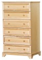 Ash Raised Panel Chest, 6 Drawers