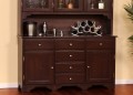 Server w/ 2 Panel Doors & 3 Drawers on metal glides.