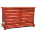 Ash Raised Panel Dresser, 6 Drawers